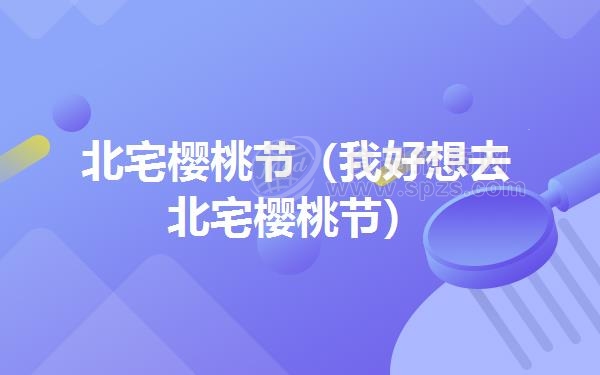 北宅樱桃节（我好想去北宅樱桃节）