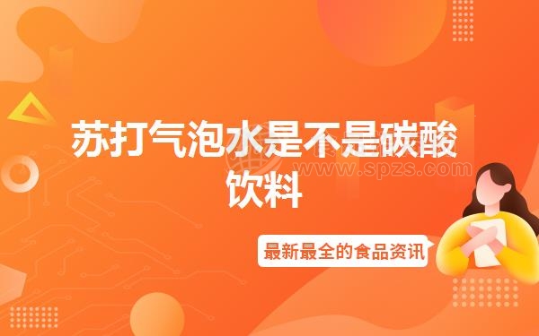 苏打气泡水是不是碳酸饮料