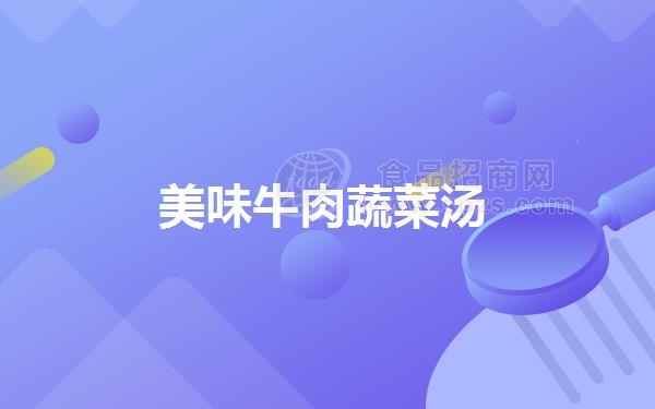 美味牛肉蔬菜汤