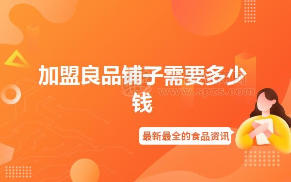 加盟良品铺子需要多少钱