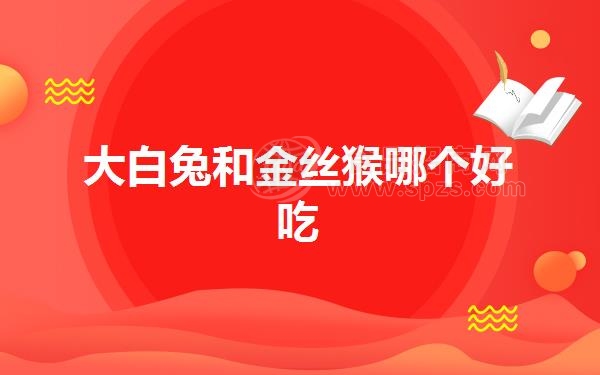大白兔和金丝猴哪个好吃